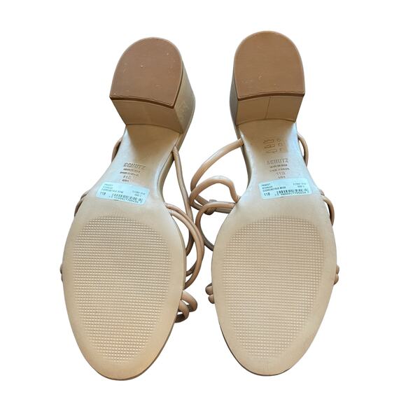 Schutz ~ Princey Strappy Slip On Block Heel Sandals Size 11 - Picture 9 of 9